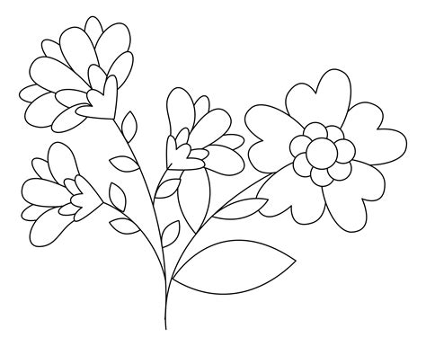 Printable Flower Embroidery Patterns Printable Templates