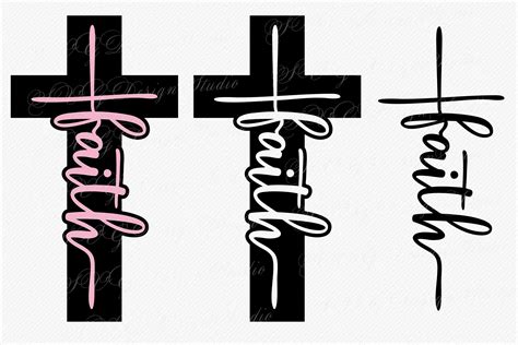 Cross Jesus Faith Svg Dxf Png Christian Religious Cut Files Clipart