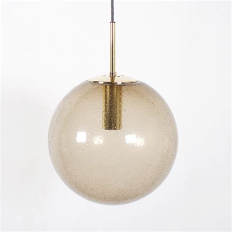 3 X Globe Hanging Lamp By Limburg Glashutte 1970s 56665