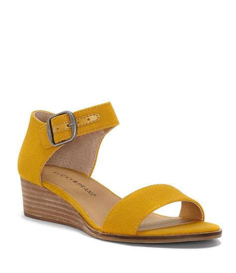 We did not find results for: Lucky Brand Riamsee Canvas Wedge Sandals | Dillards ...