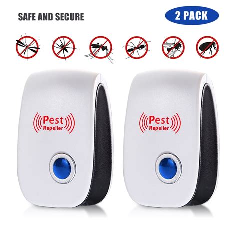 Ultrasonic Pest Repeller 2 Pack Ultrasonic Pest Repellent Indoor Pest