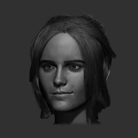 Emma Watson 3d Portrait By Ligro On Deviantart