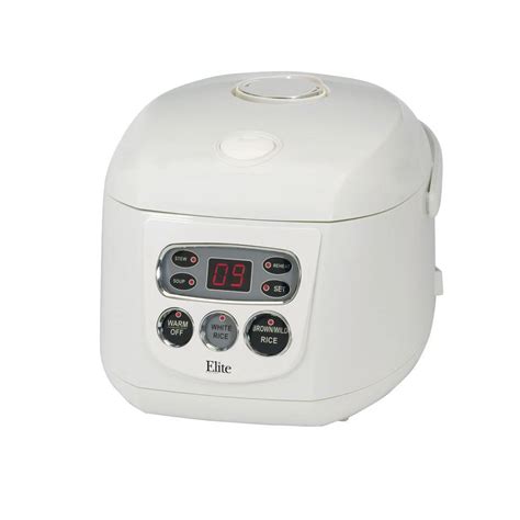 Elite Multi Function 16 Cup Rice Cooker With LCD Display And Control