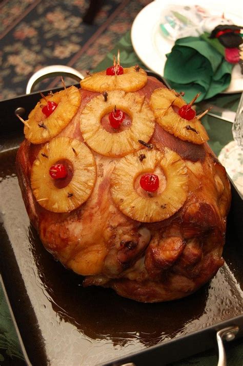 holiday pineapple and cherry glazed ham ham recipes baked baked ham pork recipes cooking