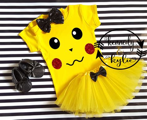 Pikachu Birthday Tutu Costume For Baby Girls Toddler Girls