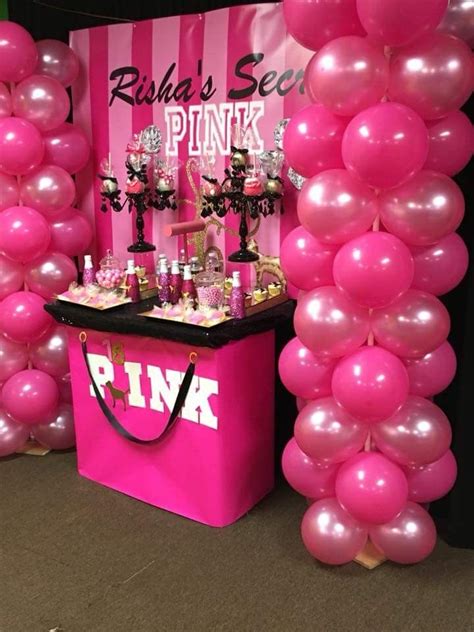 Pin By Pamela Wallace On Victorias Secret Theme Party Pink Birthday