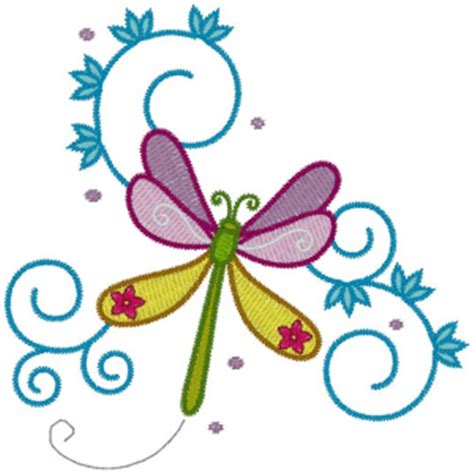 Annthegran Free Embroidery Design Dragonfly 350 Inches H X 350 Inches W