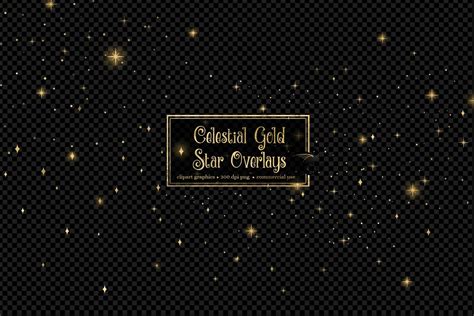 Seamless Gold Star Overlays Pre Designed Photoshop Graphics