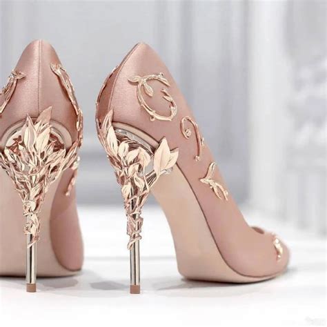2017 New Arrival Silk Wedding Party Dress Shoes Women Pointed Toe Metal