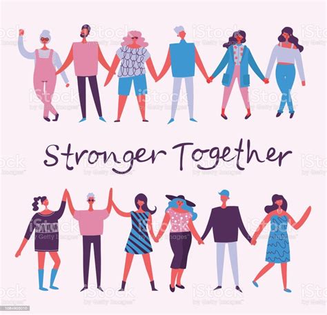 Stronger Together Stock Illustration - Download Image Now - iStock