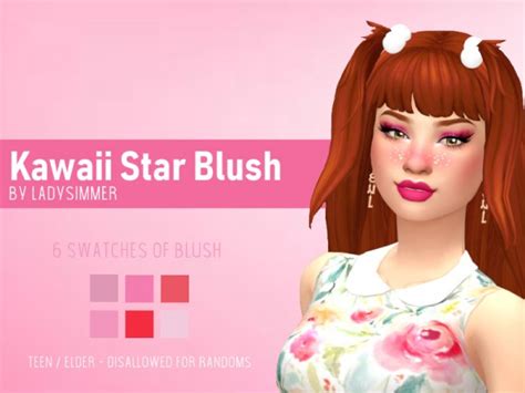 The Sims Resource Kwaii Star Blush By Ladysimmer94 • Sims 4 Downloads