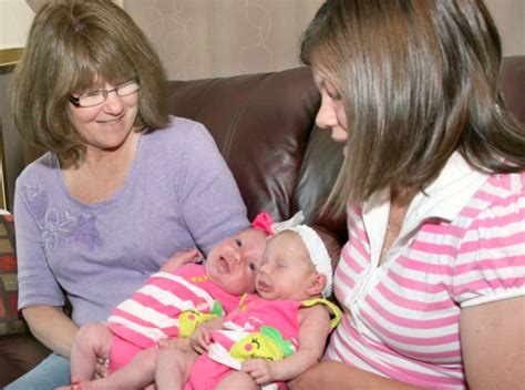 Grandmother Gives Birth To Her Twin Granddaughters