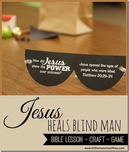 Jesus Heals The Blind Man Craft And Lesson Artofit