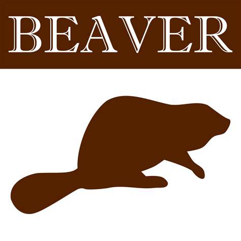Clipart Beaver Silhouette Icon