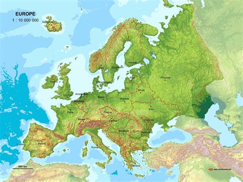 Topographic Map Europe - Oppidan Library