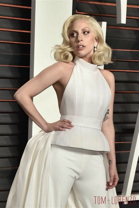 Lady Gaga In Brandon Maxwell At The Vanity Fair Oscar Party Tom Lorenzo