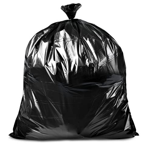 Lil Herc Medium Duty Black 55 60 Gallon Trash Bag Low Density Can