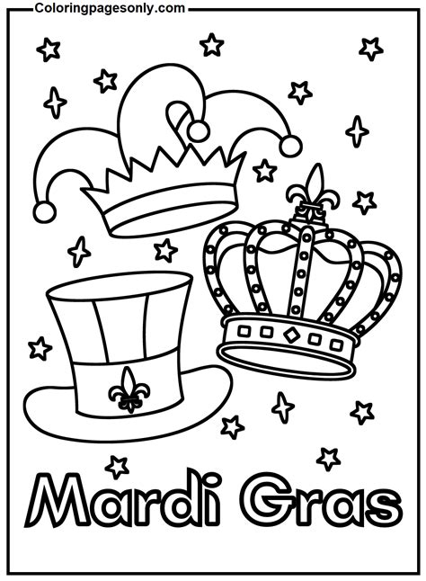Mardi Gras Picture To Print Coloring Page Free Printable Coloring Pages