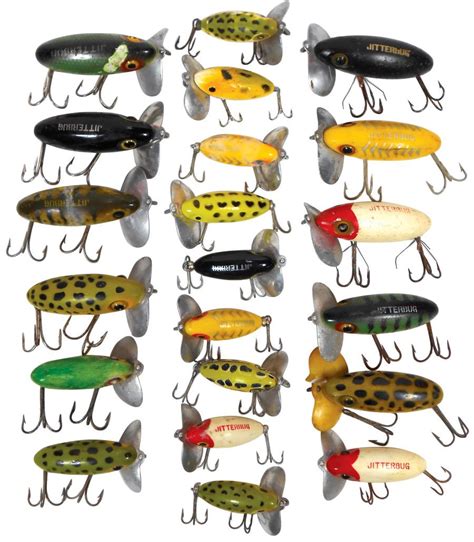 Fishing Lures 21 Jitterbugs Mfg By Fred Arbogast Akron Oh Great