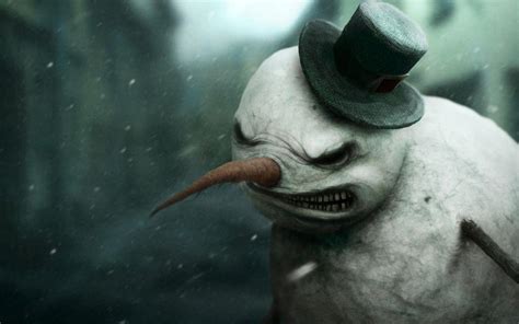 Angry Snowman Wallpaper Nature And Landscape Wallpaper Better