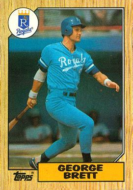 Maybe you would like to learn more about one of these? 1987 Topps George Brett #400 Baseball Card Value Price Guide