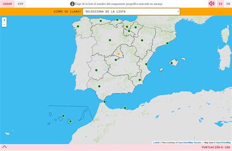 Mapa Para Jugar ¿cómo Se Llama Capitales De Ccaa De España Mapas