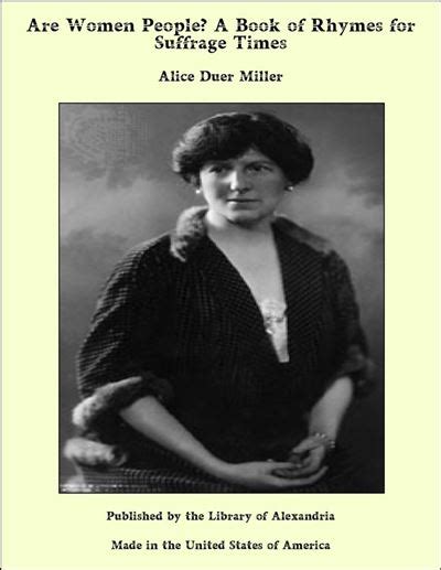 Are Women People A Book Of Rhymes For Suffrage Times Ebook Epub Alice Duer Miller Achat