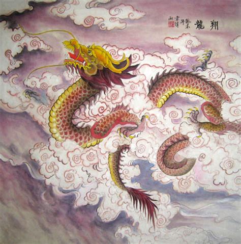 Chinese Dragon Painting 4739007 50cm X 50cm19〃 X 19〃