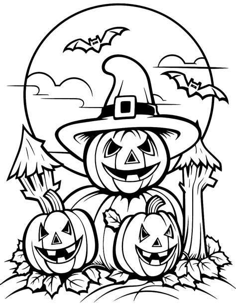 50 Spooky Halloween Coloring Pages For Kids Free Printables