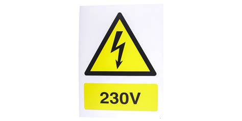 Electrical Hazard Warning Sign English Rs Components Indonesia