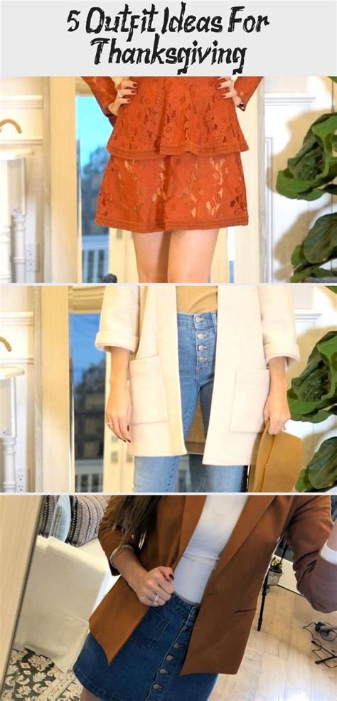5 outfit ideas for thanksgiving women in 2020 thanksgiving fashion fashion outfits