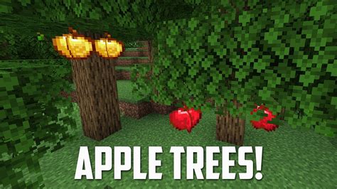 Realistic Apple And Golden Apple Trees In Minecraft Apple Trees Mod