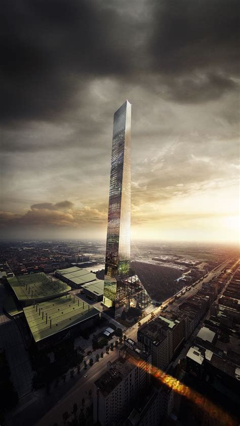 Hypert Super Tall Building China On Behance Building Futuristic