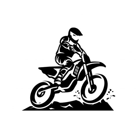 Available in png and vector. Motocross vector logo template | Premium Vector