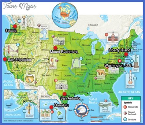 Map Usa Tourist Attractions 28 Images Maps Update 18851573 Tourist