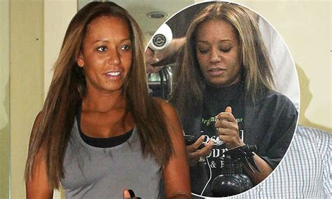 Mel B Shows Her Natural Beauty As She Goes Make Up Free But Cant Resist Getting Her Hair