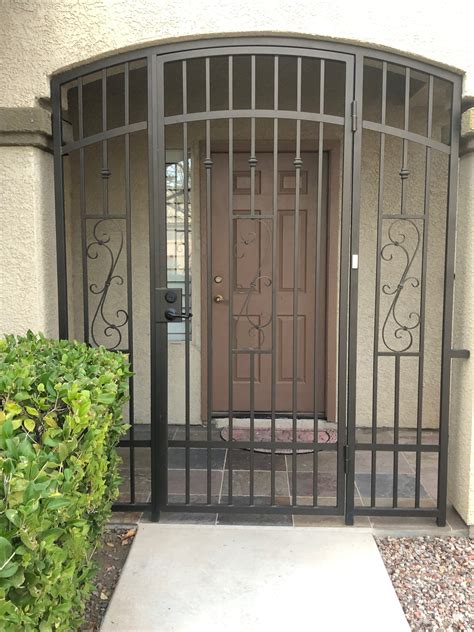 Residential Courtyard Entry Gates Lv Iron And Steel