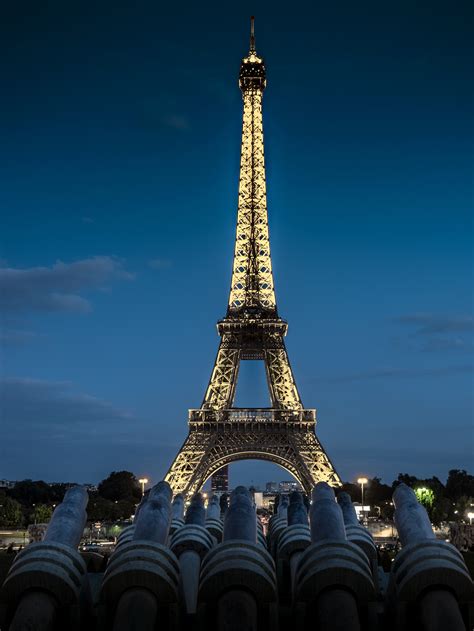 Free Images Architecture Sky Sunset Night Eiffel Tower Paris