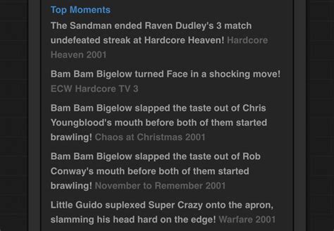 I like to imagine that Bam Bam’s shocking face turn was as a result of