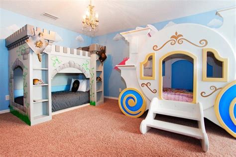 Castleprincess Themed Bunk Beds Themed Kids Room Disney Rooms Boy