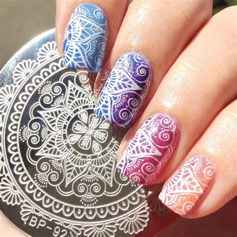 Born Pretty Nail Art Stamp Template Arabesque Geometry Arrow Full Lace