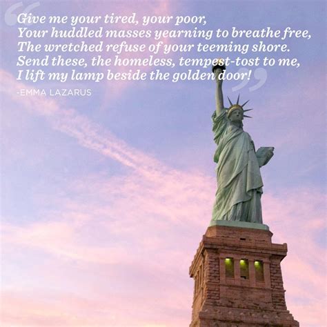 Statue Of Liberty Quote Inspiration