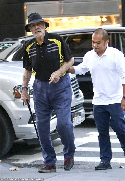 Run by the man himself with a little help from @offthekerb. Sean Connery looks frail on New York stroll | Daily Mail ...