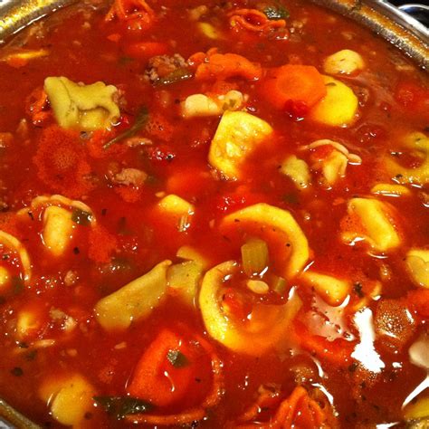 Get the recipe from delish. Sweet Italian Sausage and Tortellini Soup