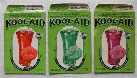 Kool Aid Packets 1950s Kool Aid Kool Aid Packets Vintage Packaging