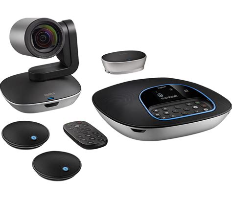 Logitech group hd video and audio conferencing system for big meeting rooms. Logitech GROUP Video Conferencing System for mid to large ...