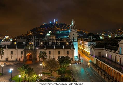 Cathedral Quito Night View Over Main Stock Photo Edit Now 785787061