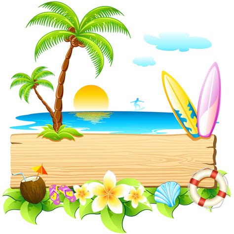 Summer cartoon swimming pool poster background. Summer Clip Art - Clipartion.com