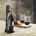 SHARPER IMAGE Tabletop Corkscrew Wine Bottle Opener Stand & Foil Cutter ...