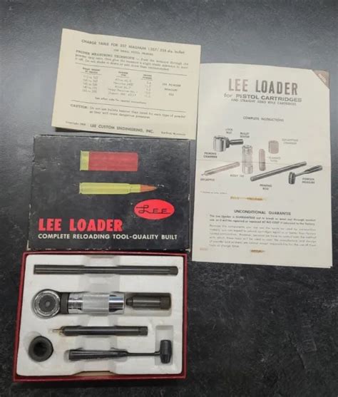 Vintage Lee Hand Loader Magnum Special Reloading Tool Complete Set Picclick